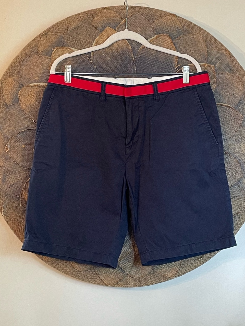 Tommy Hilfiger Navy Shorts With Red Accents